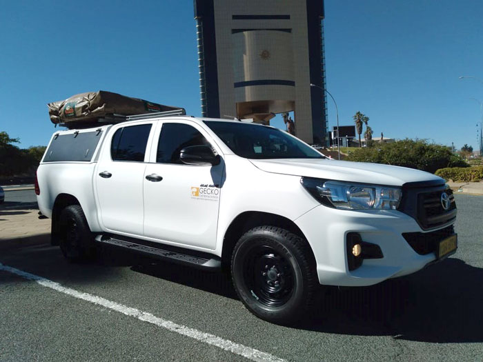 Leave your tracks with Gecko Car Rental company in Windhoek, Namibia