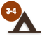 Camping for 3-4 persons